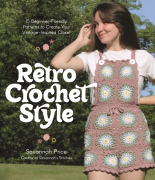Book Cover for Retro crochet style :