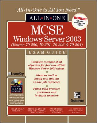 MCSE Windows Server 2003 All-in-One Exam Guide (70-290, 70-291, 70-293 & 70-294)