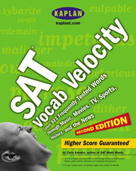 Kaplan SAT Vocab Velocity: Learn 623 Frequently Tested Words Through Music, Movi
