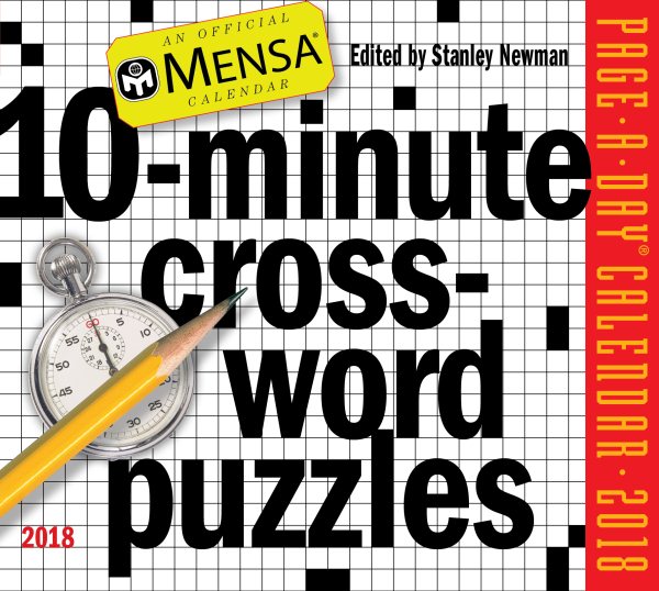 Mensa 10-minute Crossword Puzzles 2018 Calendar