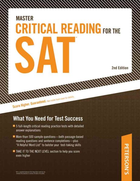 Master Critical Reading for the SAT【金石堂、博客來熱銷】