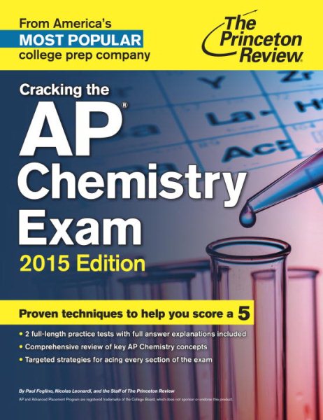 Princeton Review Cracking the AP Chemistry Exam, 2015
