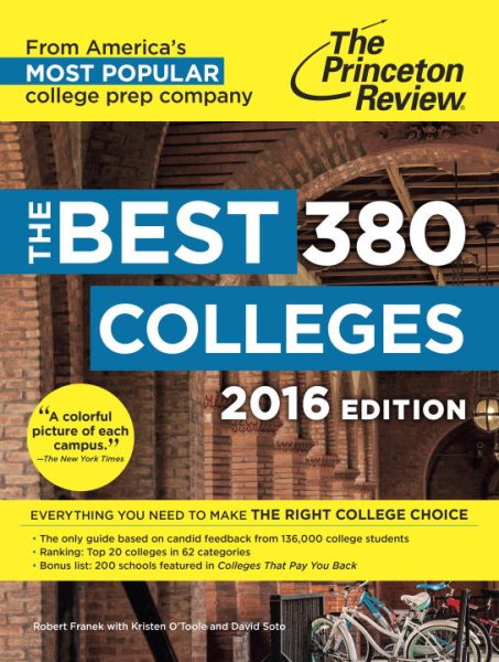 The Best 380 Colleges, 2016【金石堂、博客來熱銷】