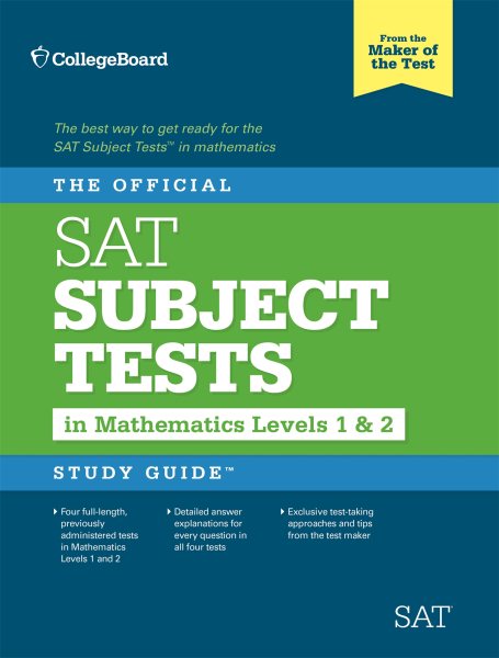 The Official Sat Subject Tests in Mathematics Levels 1 & 2 Study Guide【金石堂、博客來熱銷】