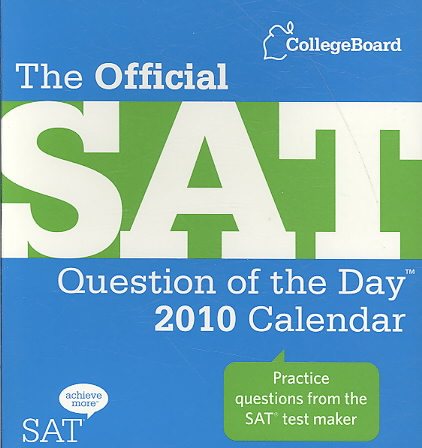 The Official Sat Question of the Day 2010 Calendar