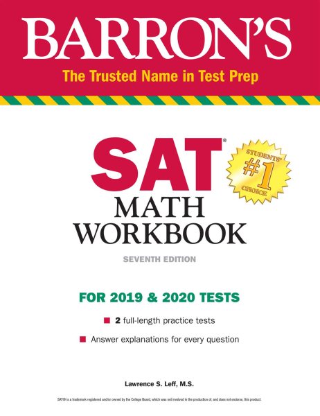 Barron`s Sat Math Workbook【金石堂、博客來熱銷】