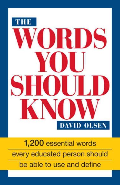 The Words You Should Know: 1200 Essential Words Every Educated Person Should Be【金石堂、博客來熱銷】