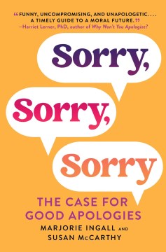 Sorry, Sorry, Sorry - Marjorie Ingall