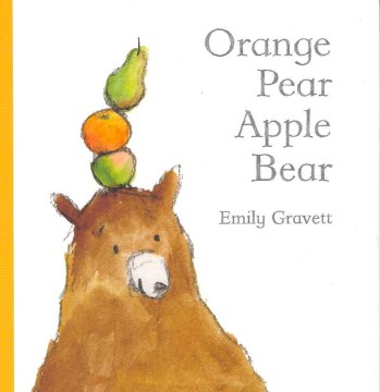 Bookjacket for  Orange pear apple bear