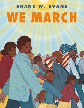 Book Jacket for We March style=