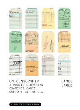 Book Jacket for On Censorship style=