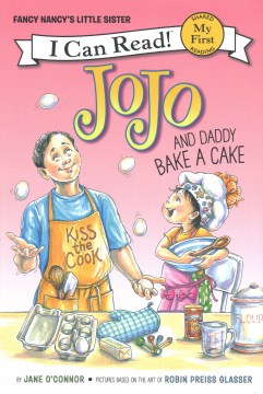 JoJo and daddy bake a cake