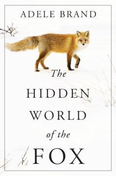 Book jacket for "The Hidden World of the Fox" featuring a photo of a red fox on a white background.