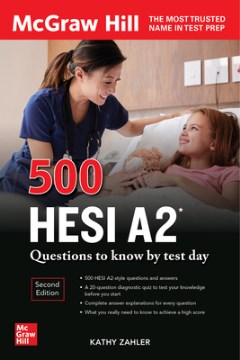 500 HESI A2 questions book jacket image
