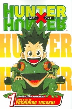 Hunter X Hunter Volume One by Yoshihiro Togashi Book Cover.
