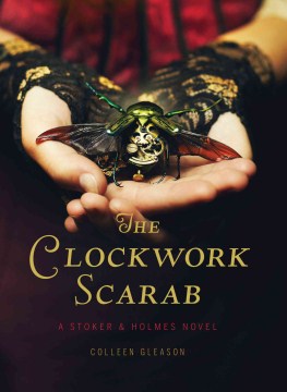 book cover for The Clockwork Scarab