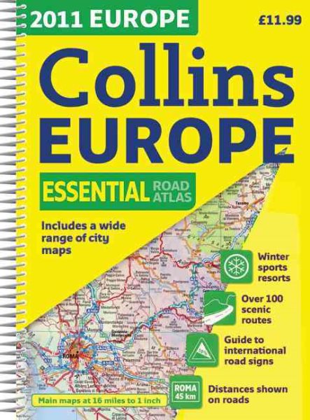 Collins Europe Essential Road Atlas 2011 | 拾書所