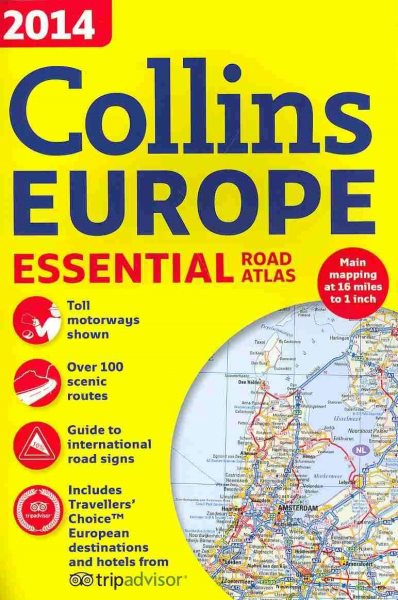 Collins Essential Road Atlas of Europe 2014 | 拾書所