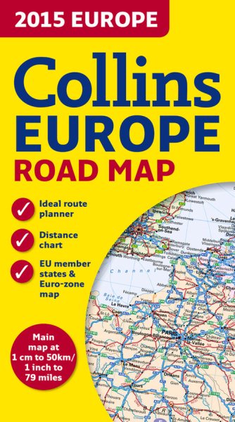 Europe Collins Road Map 2015 | 拾書所