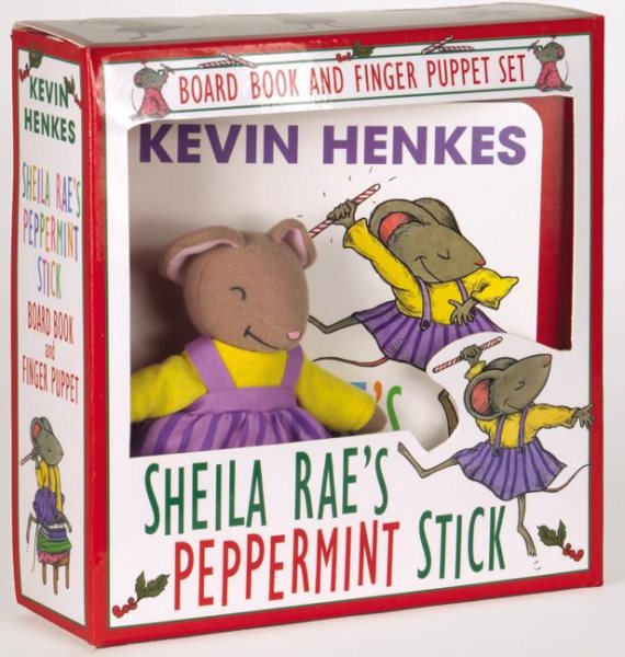 Sheila Rae's Peppermint Stick Board Book and Finger Puppet | 拾書所
