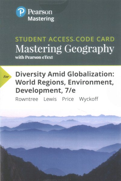 MasteringGeography with Pearson eText Standalone Access Card for Diversity Amid Globalizat | 拾書所
