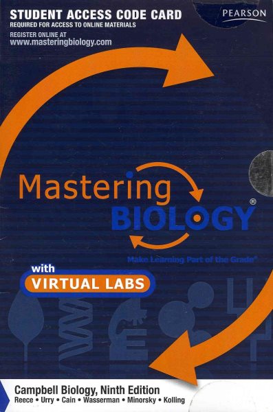 Campbell Biology + Masteringbiology Virtual Lab Full Suite Student Access Code Card | 拾書所
