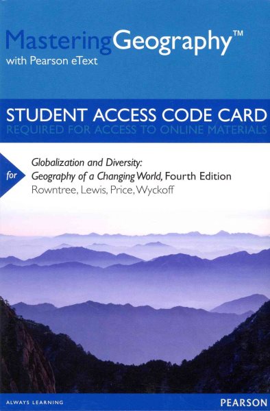 Globalization and Diversity Masteringgeography With Pearson Etext Standalone Access Card | 拾書所
