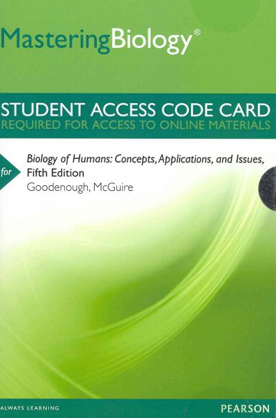 Biology of Humans Masteringbiology Access Code | 拾書所