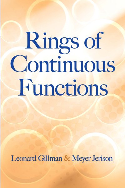 Rings of Continuous Functions | 拾書所