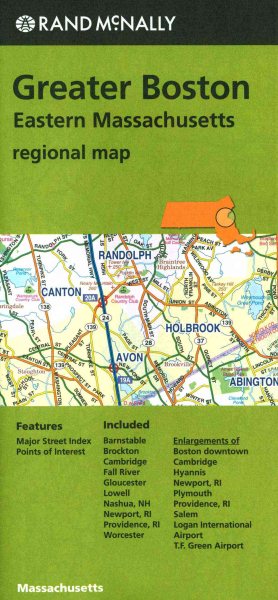 Rand Mcnally Boston, Ma Regional Map