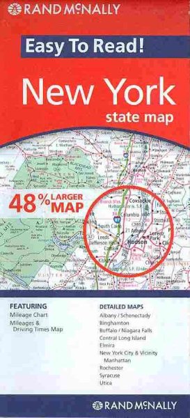 Rand McNally Easy to Read! New York State Map