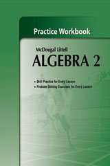 Algebra 2, Grades 9-12 Practice Workbook
