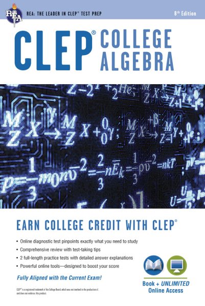 Clep College Algebra With Online Practice Tests