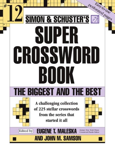 Simon and Schuster Super Crossword Puzzle Book 12