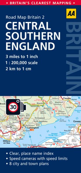 Central Southern England Road Map | 拾書所