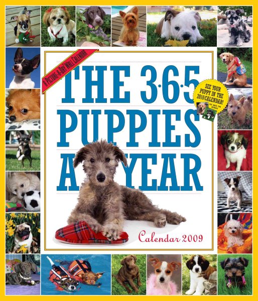 2009 365 Puppies-A-Year Wall Calendar | 拾書所