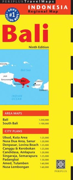 Periplus Bali Travel Map | 拾書所