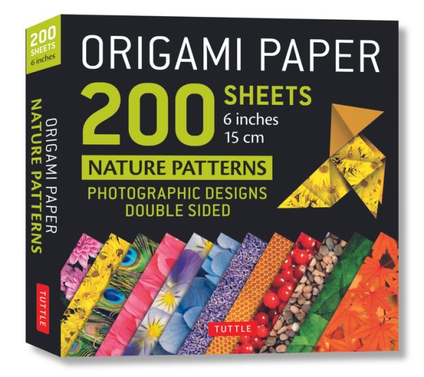 Origami Paper 200 Sheets Nature Patterns 6 in