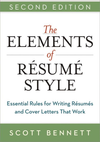 The Elements of Resume Style | 拾書所