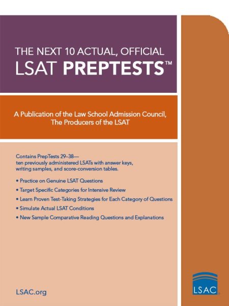The Next 10 Actual, Official LSAT PrepTests | 拾書所