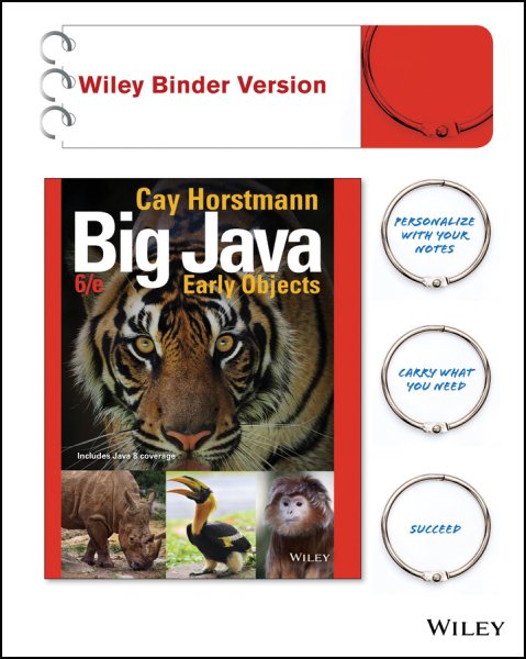 Big Java, Binder Ready Version