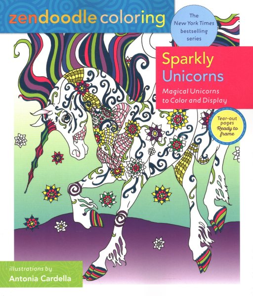 Zendoodle Coloring - Sparkly Unicorns