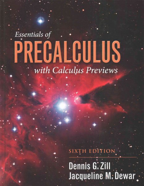 Essentials of Precalculus With Calculus Previews