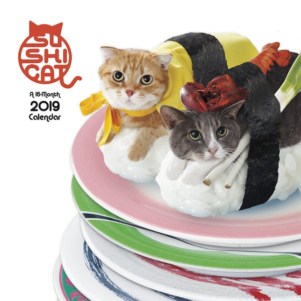 Sushi Cat 2019 Calendar(Wall)