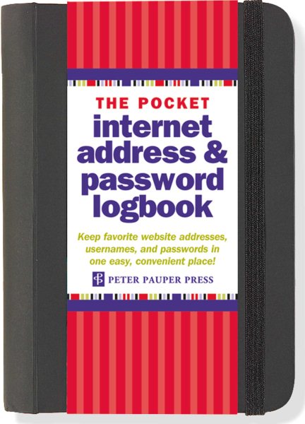 Pocket Internet Address & Password Logbook