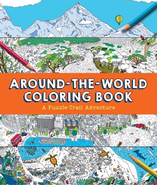 Around-the-world Coloring Book