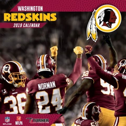 Washington Redskins 2019 Calendar