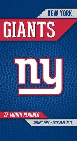 New York Giants 2018-19 17-month Planner