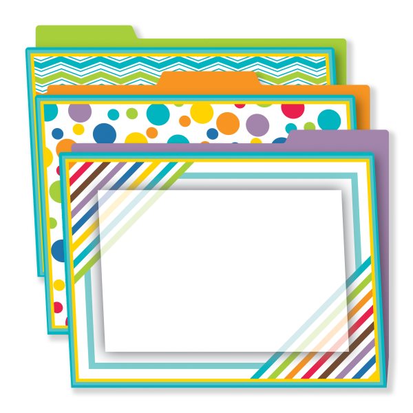 Color Me Bright File Folders