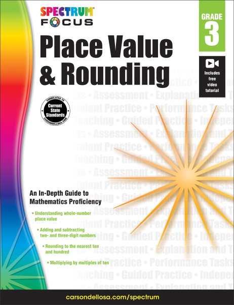 Spectrum Place Value and Rounding, Grade 3 | 拾書所